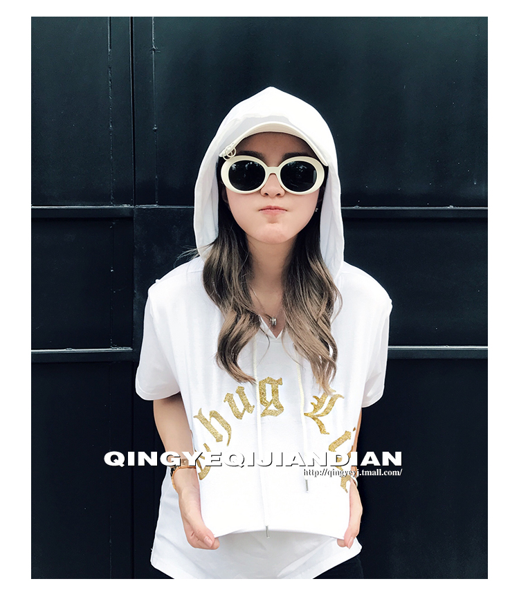 Hiphop kính râm hip hop nữ thủy triều lắc cùng một đoạn đường đỏ chụp di hẹp phẳng trắng hộp nhỏ mặt kính mắt kính cận