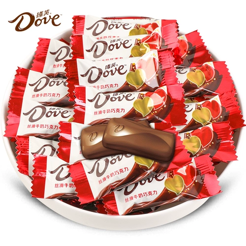 Dove Candy Shop возвращает более 10 000 девятилетнего магазина, Defu Candy Chocolate Candy Smooth Bulk Slim Milk Fragrant White Dark Wedding маленькие закуски