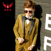 Childrens suit suit boy piano performance costume Flower Boy small suit middle and Big Boy catwalk show host performance dress tide tide