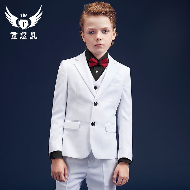 Children's Western-style men's suit Playboy gown suit The boy's suit is holding the host walking show costumes.