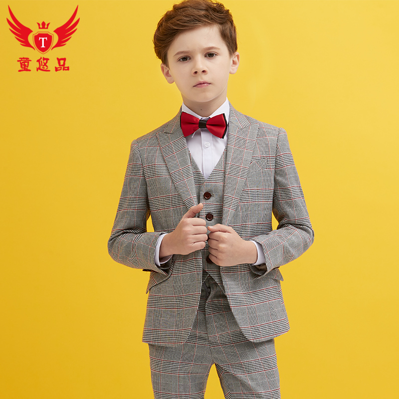 Children's suit small suit boy flower girl dress Korean version of the children's piano performance clothing children's suit autumn