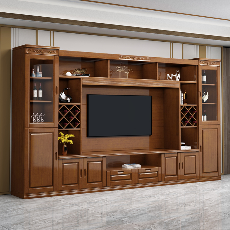 Chinese-style solid wood TV cabinet Background cabinet Background cabinet Cabinet Cabinet Cabinet Wine cabinet