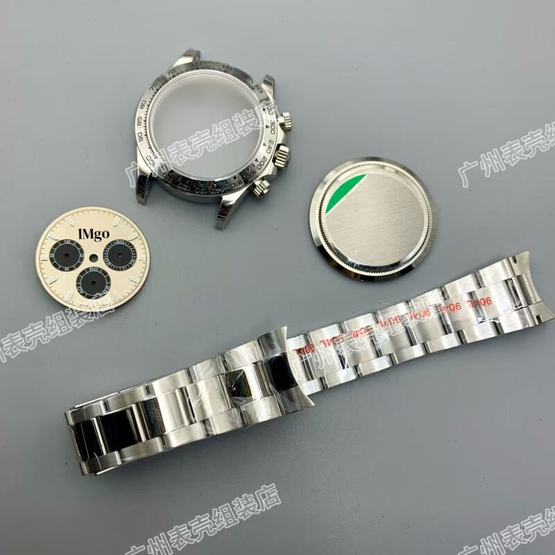 Assembled Watch Stainless Steel Case, Compatible with 4130 4131 Movement Automatic Mechanical Watch Movement Men's Watch Case Accessories Assembled Watch Stainless Steel Case, Compatible with 4130 4131 Movement Automatic Mechanical Watch Movement Men's Watch Case Accessories