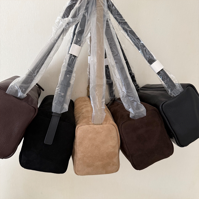Exported to Korea, Pure Original Facadepattern Genuine Sheepskin Retro Suede Baguette Shoulder Bag Handbag Exported to Korea, Pure Original Facadepattern Genuine Sheepskin Retro Suede Baguette Shoulder Bag Handbag