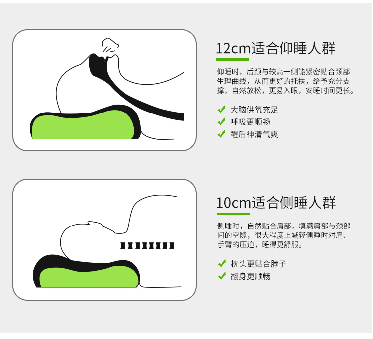 Thái Lan nhập khẩu tự nhiên mủ cao su gối đúp gối bảo vệ cổ tử cung cổ để bảo vệ giấc ngủ trợ nhiều loại gối để một cặp - Gối gối tựa đầu ô tô cao su non