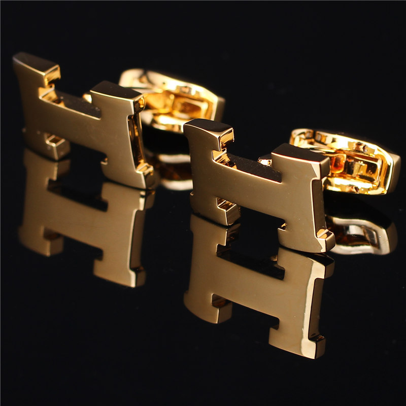 168 Quality Life Love French Shirt Cufflinks Men and Women H Cufflinks H118