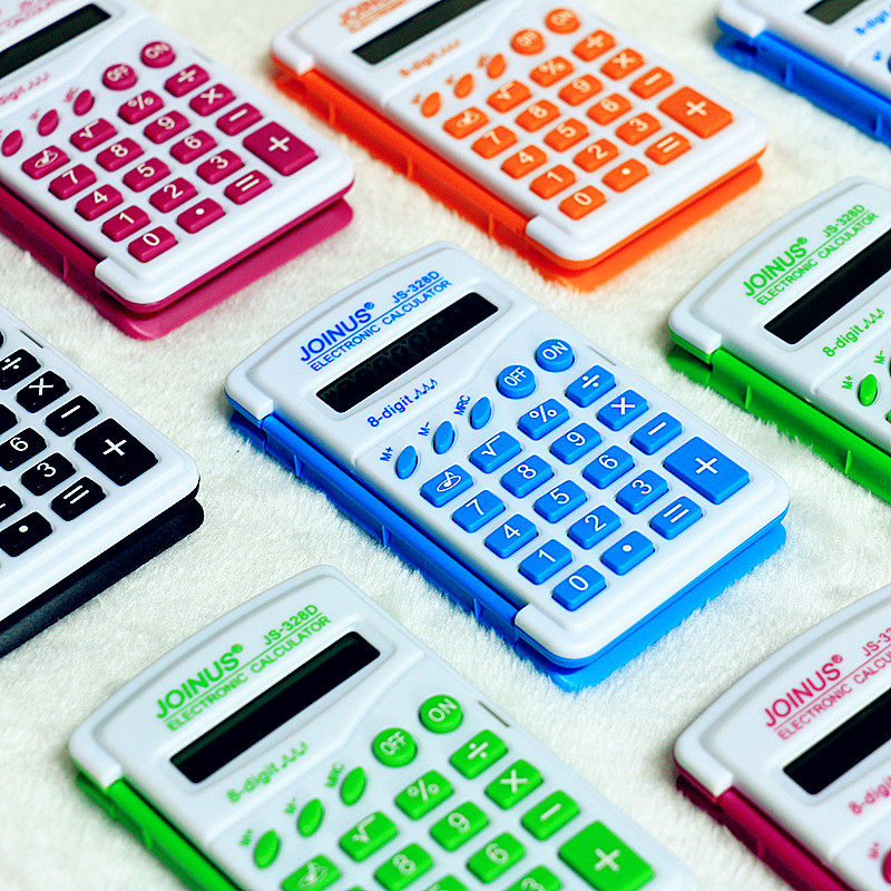 Child elementary school children 328C carry a computer mini mini portable cute little number calculator voice money