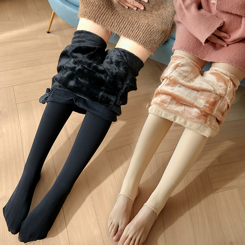 Pregnant women autumn and winter pantyhose plus fertilizer to increase thin velvet stockings winter thick velvet inner pantyhose spring bottoming foot socks