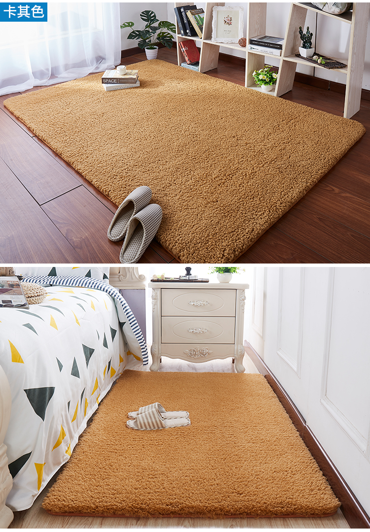 Dày thảm cashmere phòng ngủ đầy đủ các cửa hàng và đáng yêu phòng khách bàn cà phê tatami mat hình chữ nhật cạnh giường ngủ thảm - Thảm thảm trải sàn văn phòng