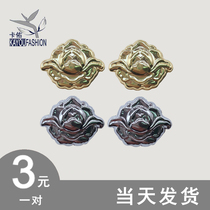 Metal Collar Flower Security Uniform Working Suit Collar Flowers Flight Attendant Hat Cap Badge Shoulder collar flower Security Supplies Accessories Collar Flowers