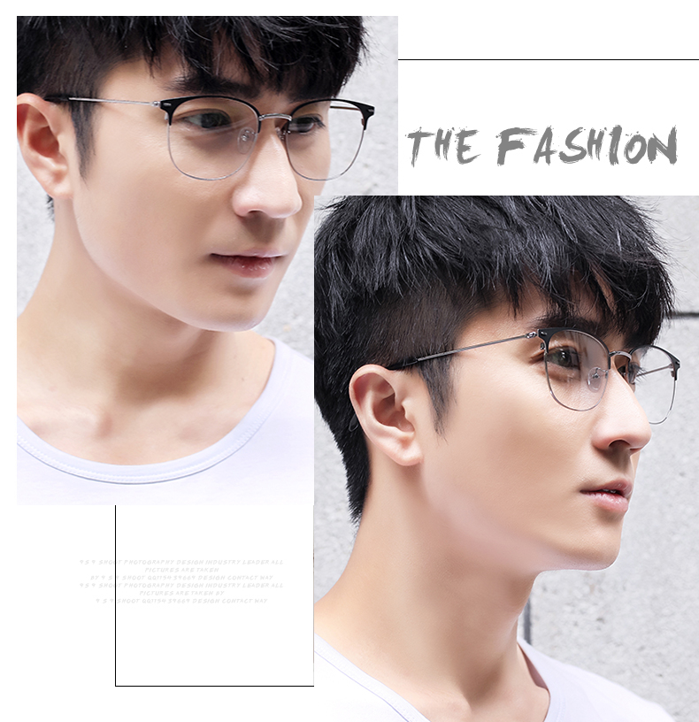 Kính gọng kính nam gọng kính nữ retro làm xu hướng thời trang có thể sánh với số lượng khung tròn kim loại full frame siêu nhẹ kính chrome hearts