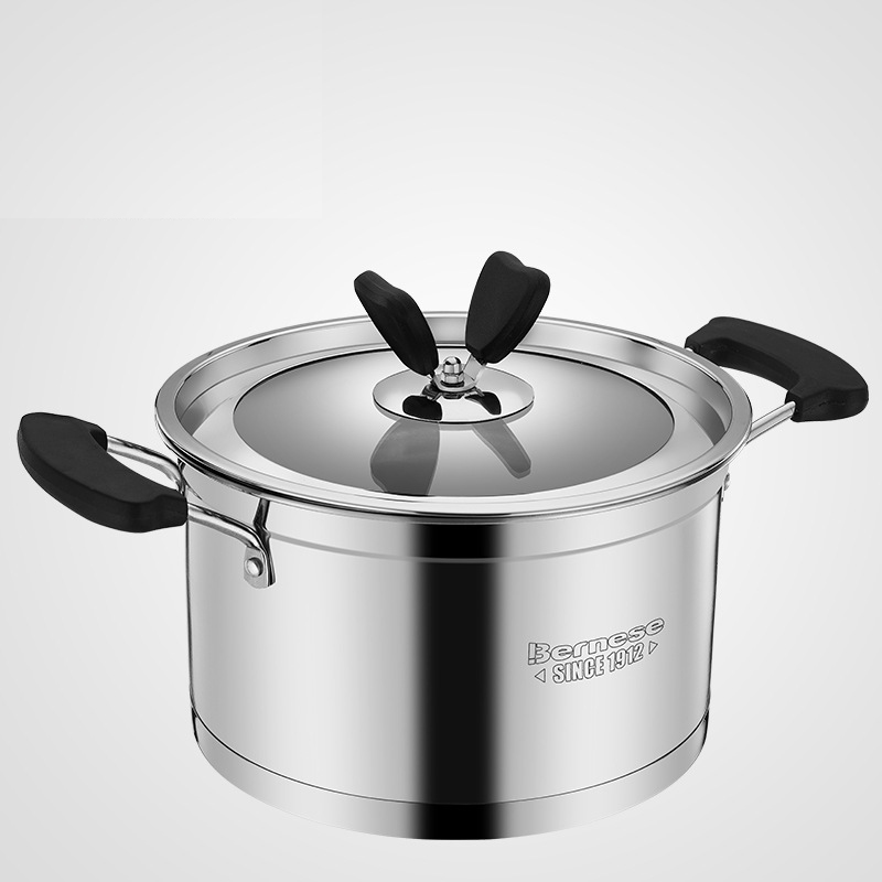 Modern Modern Kitchen with stainless steel pot