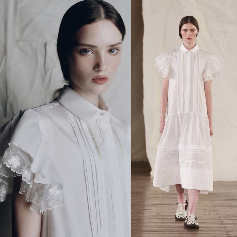 A White Love Letter to Summer: Australian Luxury Brand Lm High-End Pleated Loose Shirt Dress A White Love Letter to Summer: Australian Luxury Brand Lm High-End Pleated Loose Shirt Dress