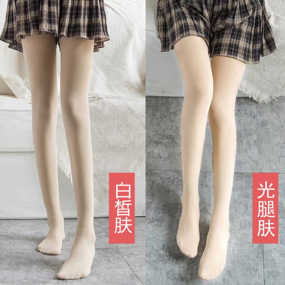 Thịt màu pantyhose mùa xuân và mùa thu dày vớ phụ nữ lụa chống móc xà cạp trần chân mỏng giống như thần mùa xuân vớ vẻ đẹp chân.