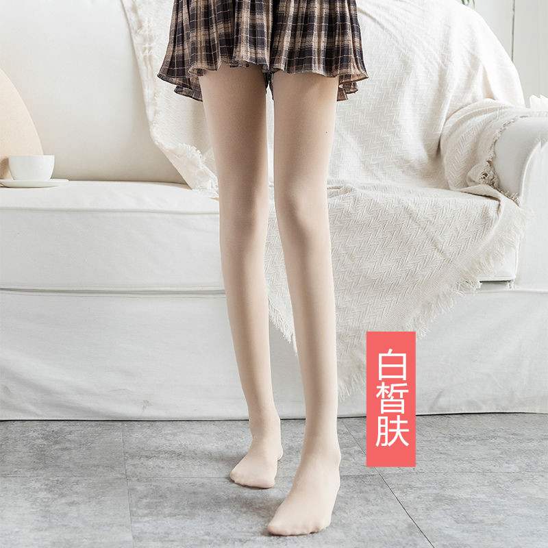 Thịt màu pantyhose mùa xuân và mùa thu dày vớ phụ nữ lụa chống móc xà cạp trần chân mỏng giống như thần mùa xuân vớ vẻ đẹp chân.