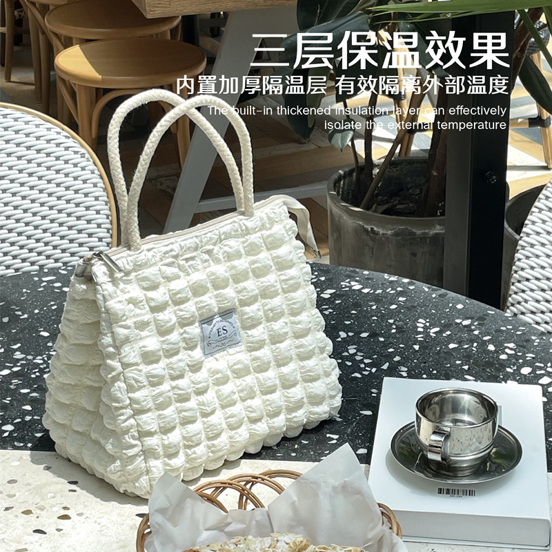 Dinner Bag Lunch Bag Hand Large Capacity Aluminum Foil Insulation Bag Meal Kits style Girls to work with a meal Lunch Bag-Taobao