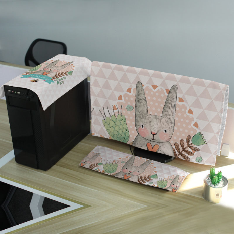 MZao cloth art computer dust cover desktop All tablecloth cover LCD monitor keyboard main case cover cloth
