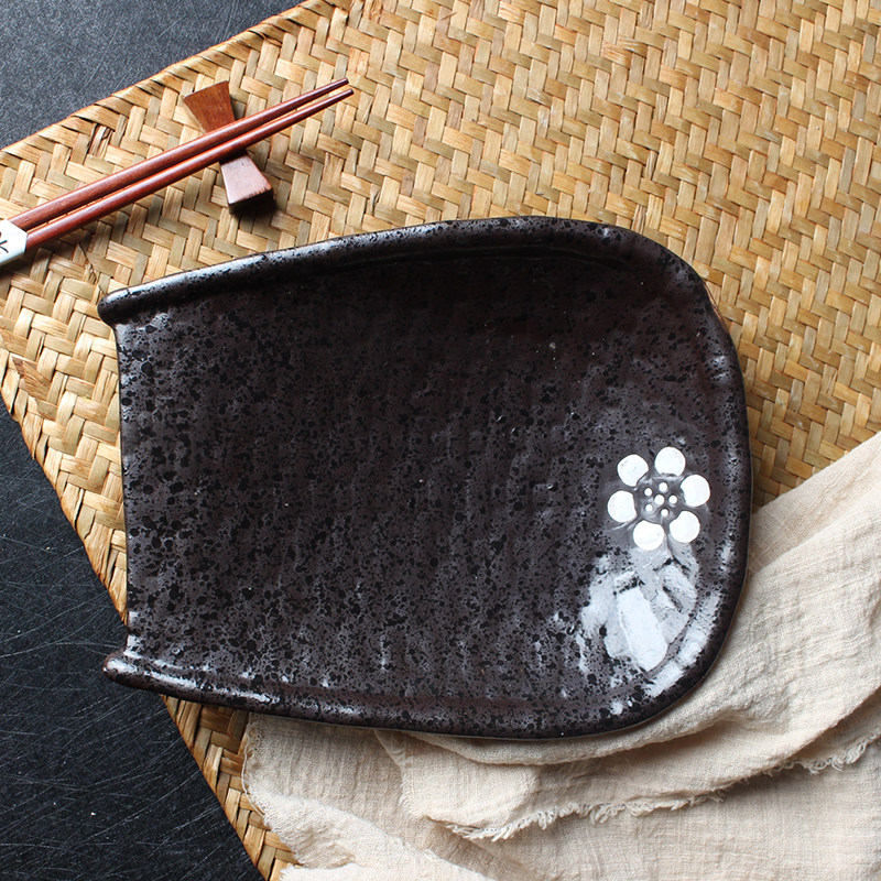 Day Style Dustpan Dried Fruit Pan Fire Pan shop Commercial dishes Home individuality Brief and wind plate Creative ceramic cutlery