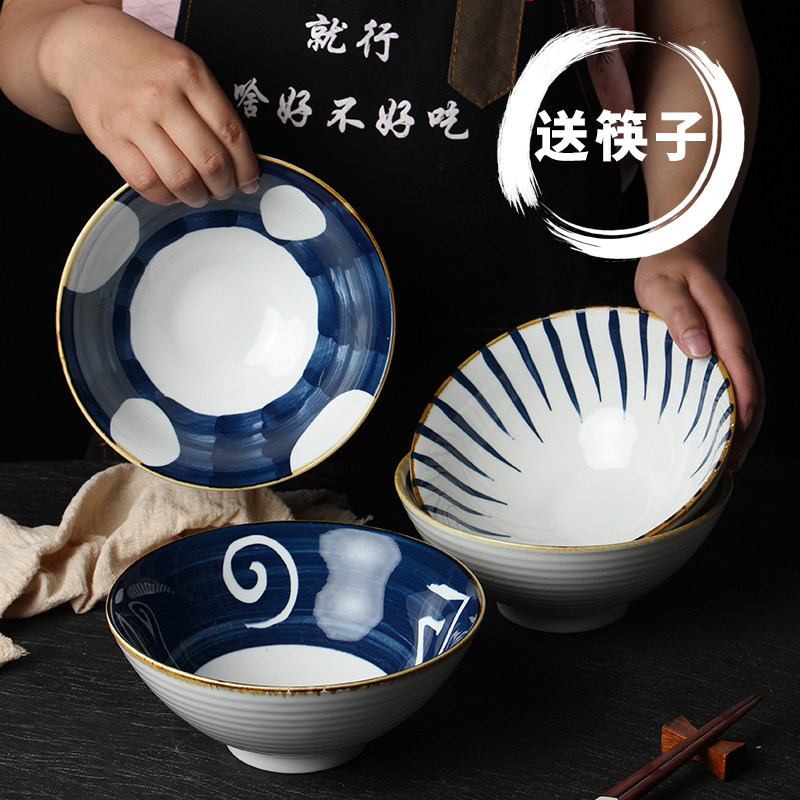 Home Day Style Taste one thousand Noodle Bowl ceramic Large Number of Noodles Bowl Creative Bucket Hat Bowl of Bubble Noodle Restaurant Commercial Jumphot Bowl of Spicy Hot Bowl
