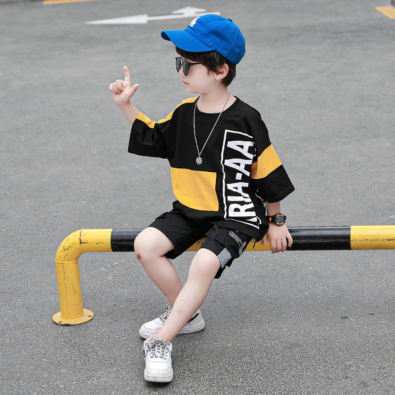 Quần áo trẻ em trai Summer Suit 2020 Summer Kids mới trẻ em ngắn tay áo Handsome Boy Summer Tide.