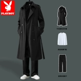 Playboy, плащ, мужской осенний демисезонный комплект, куртка в английском стиле, изысканный стиль, в британском стиле, оверсайз
