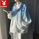 Playboy, демисезонная толстовка с капюшоном для школьников, мужская куртка, градиент