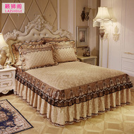 Phong cách châu Âu bông ren giường váy mảnh duy nhất nhung ấm đệm giường bao gồm duy nhất đôi mùa đông Simmons giường bao gồm 1.8m