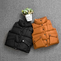 Bé trai vest trẻ em vest mùa thu và mùa đông nam kho báu dày lên chăn trẻ em mới vest ấm áp phiên bản Hàn Quốc của thủy triều áo khoác trẻ em nam 12 tuổi