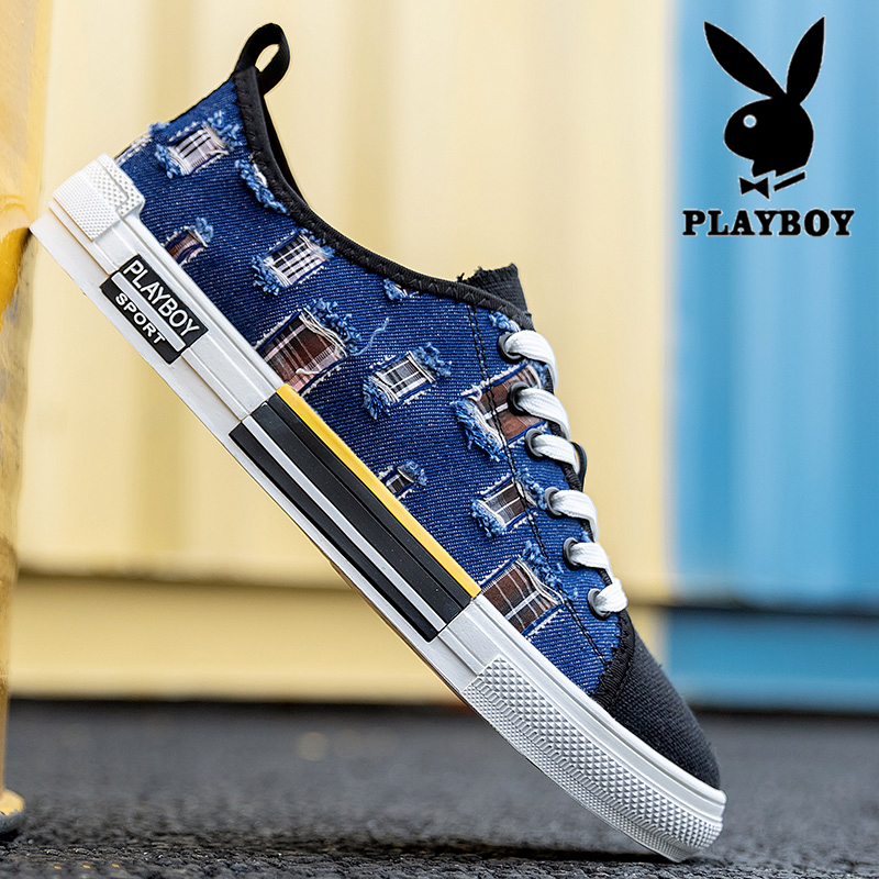 Flowers Playboy Men Shoes 2022 New Wave Shoes Exploits European Station Sails Shoes Men Trends Casual Board Shoes Men