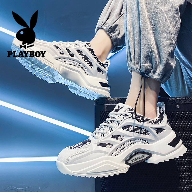Playboy men's shoes 2023 new summer men's sports casual old shoes men's trend increase joint tide shoes