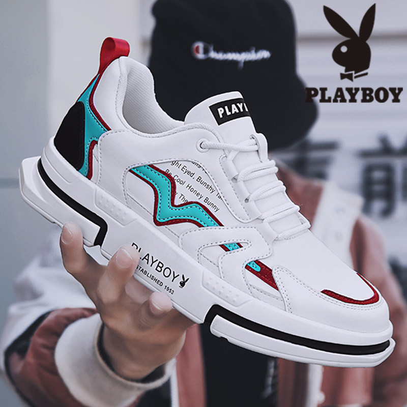 Flowers Playboy Men Shoes Summer 2022 New Tide Shoes 100 Hitch Sneakers Breathable Trend Heightening Casual Board Shoes Men