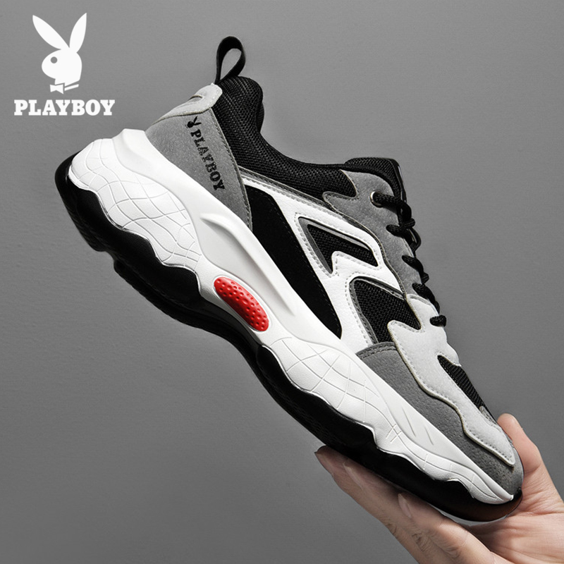 Playboy sneakers men in the spring of 2023 new running tide shoes casual fat shoes
