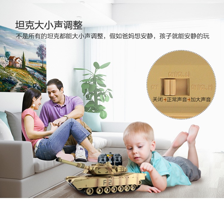 Xe tăng điều khiển từ xa Tongli sạc lớn xe tăng chiến đấu đồ chơi xe điều khiển từ xa xe oto đồ chơi