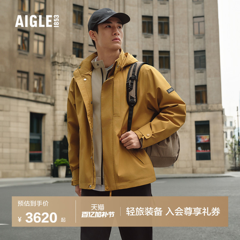 Aigle Men's Jacket Gore-Tex Functional Fabric Jacket 26Th Spring and Summer New Product Bp83