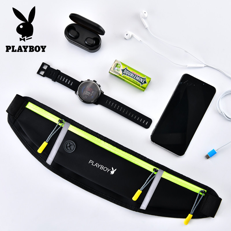 Flower Playboy men's purse Running mobile phone bag multifunction single shoulder small inclined satchel bag light chest bag