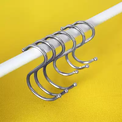 S-TYPE adhesive hook bi-directional S metal adhesive hook kitchen supermarket household wall hook with a bead coat adhesive hook with screw