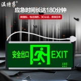 Светодиодная пожарная индикаторная лампа, безопасный знак эвакуации, штекер