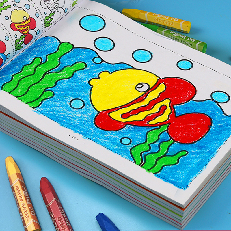 Children's small hand coloring painting baby early education enlightenment painting this kindergarten graffiti painting book coloring book for beginners