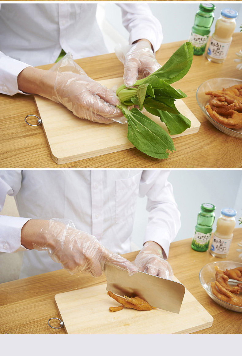 [GIFT] 100pcs/Box Extra Thick Food-Grade Disposable Gloves – Heavy Duty for BBQ Catering & Home Use