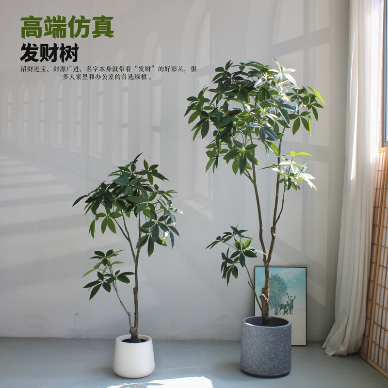 High-End Artificial Plant Money Tree Potted Plant Indoor Living Room Office Decoration Fake Tree Large Green Plant Floor-Standing Ornament High-End Artificial Plant Money Tree Potted Plant Indoor Living Room Office Decoration Fake Tree Large Green Plant Floor-Standing Ornament