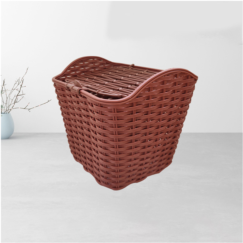 Covered bicycle box vegetable basket electric car front car basket universal car basket bicycle rear seat folding car accessories