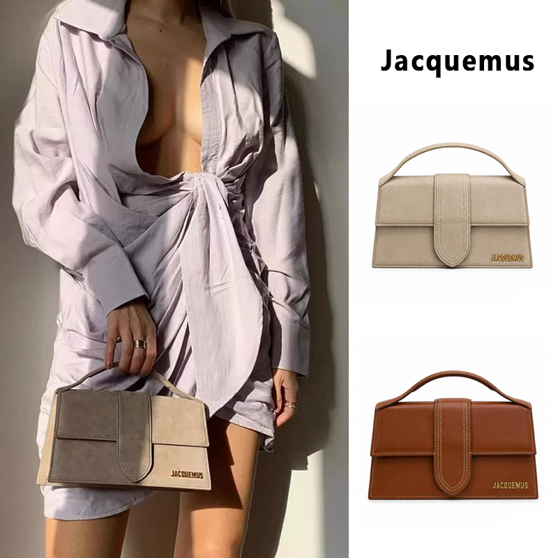 Authentic Jacquemus Le Bambino Long Niche Small Square Bag for Women, Handbag and Crossbody Bag with a High-End Feel