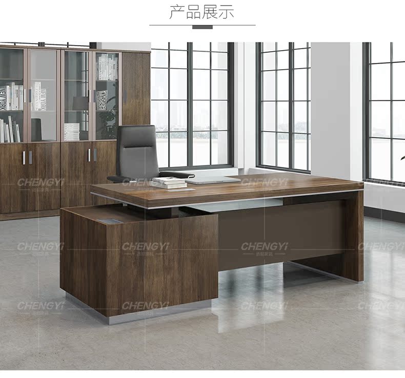 Nội thất văn phòng bàn giám đốc bàn chủ tịch bàn ghế kết hợp quản lý giám sát văn phòng bàn đơn