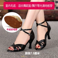 Черный каблук 7,5 см (нижняя часть волос)