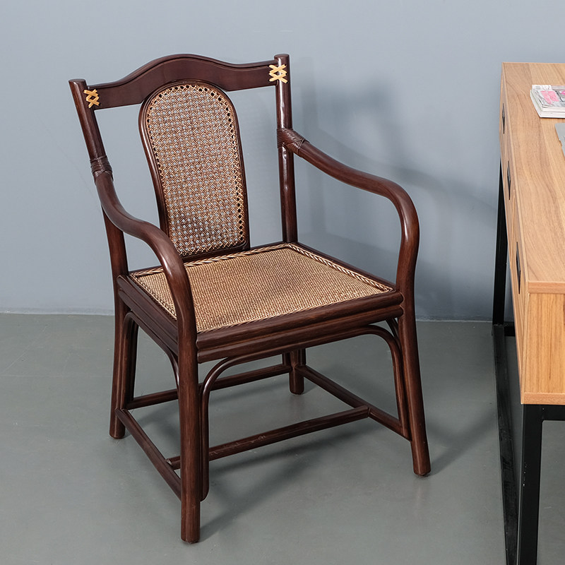 Rattan Computer Chair Home Comfortable Sedentary Study Chair Learning Chair Ergonomic Chair Simple Modern Office Chair