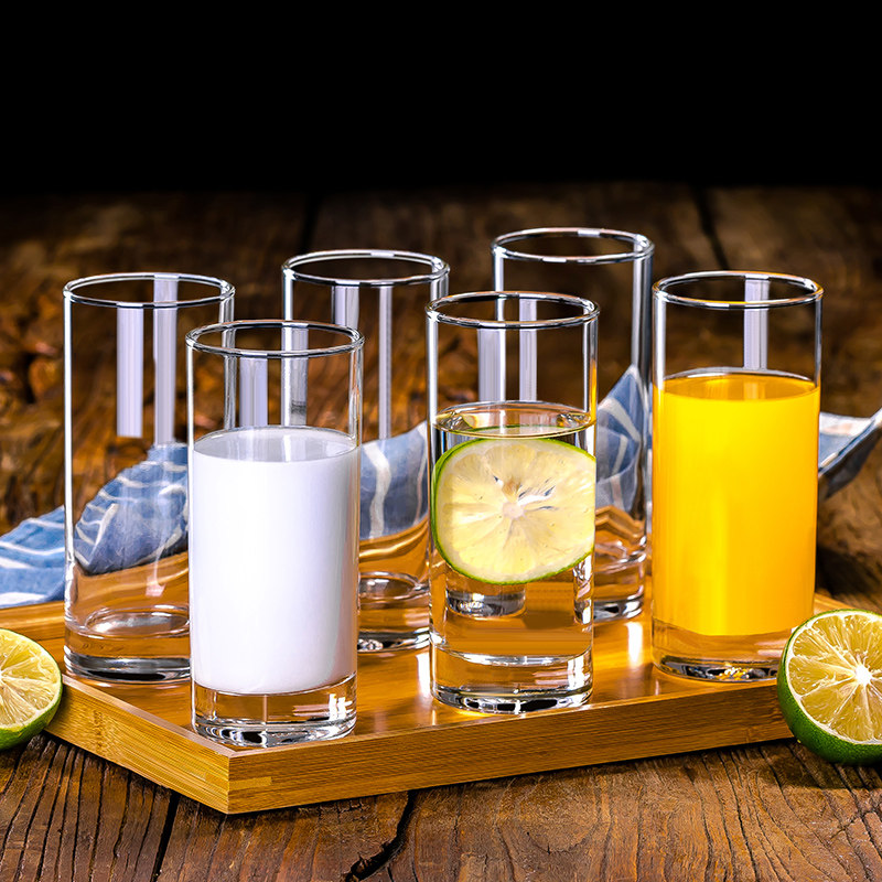 Ochean imported glass mug home tea drinking water glasses milk cup Drink cup Juice Cup Living-room 6 Suits