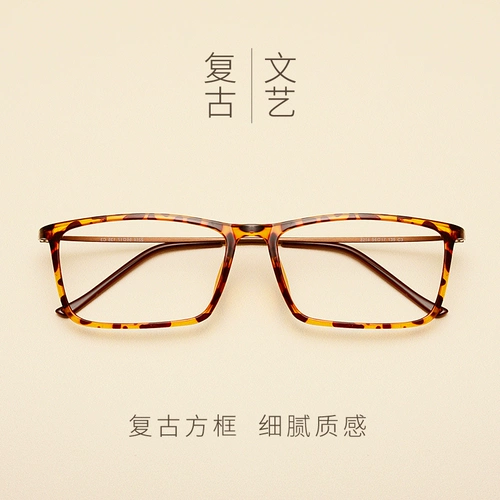 Super Light Plastic Steel Tr90 рама рамы большой рамы мужская черная рама ретро -каркавая рама для глаз самка