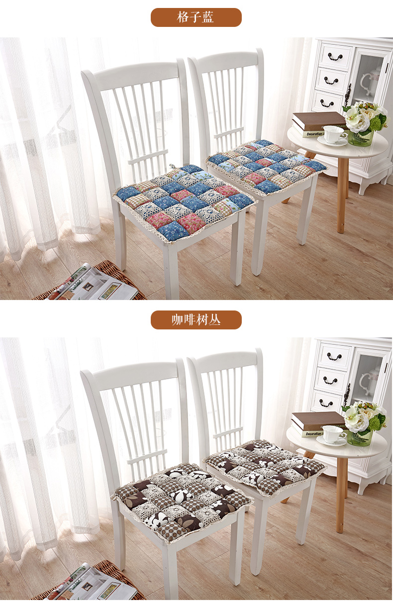 Ghế đệm dày mùa đông ren ghế đệm ghế sinh viên văn phòng nhà ass ghế ghế mat - Ghế đệm / đệm Sofa đệm lót ghế sofa