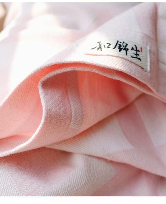 "He Le" trải một miếng vải thô cũ bằng vải bông đơn đôi chăn bông dày [và Jinsheng] - Khăn trải giường