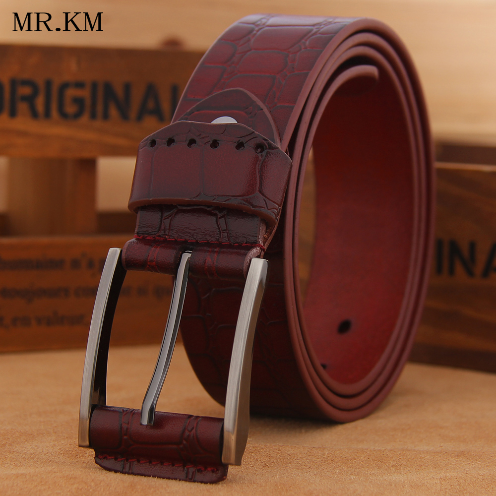 MR KM - whole header leather - leather leather - belt men's needle - clad with belt - inserted cowboys